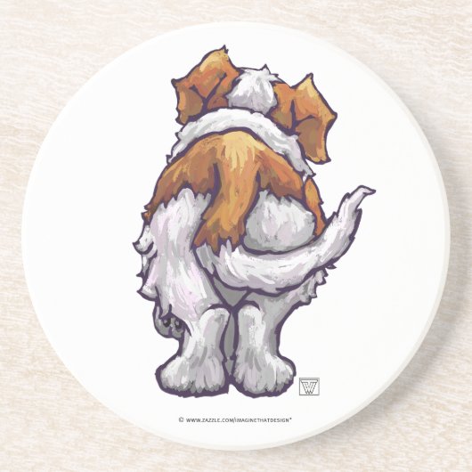 St. Bernard Gifts & Accessoires Zandsteen Onderzetter (Voorkant)
