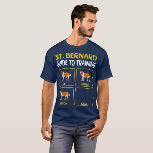 St. Bernard Guide to training Dog Obedience T-shirt (Voorkant volledig)