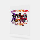 St. Bernard Halloween Thanksgiving Kerstles Acryl Bord (Hoek)