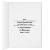 St. Bernard Happy Vaderdag Daddy van Fur Baby (Binnen (Rechts))