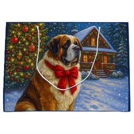 St. Bernard Holiday   Groot Cadeauzakje