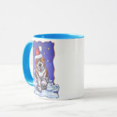 St. Bernard Kerstmis Mok (Voorkant links)