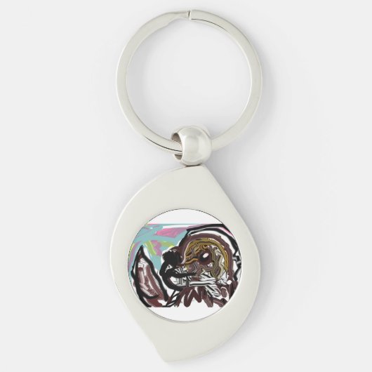 st bernard liefde sleutelhanger (Voorkant)