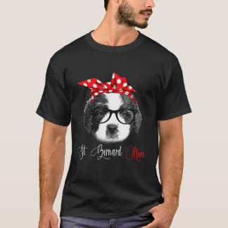 St Bernard Mam Moederdag Hondenliefhebbers T-shirt