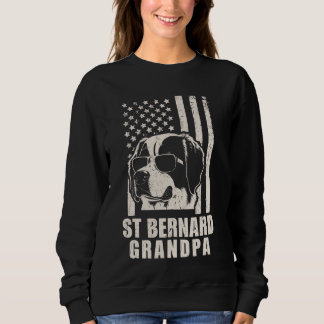 St Bernard Opa Amerikaanse Vlag Funny Fat Trui
