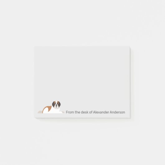 St. Bernard Personnaliser les notes post-it (Devant)