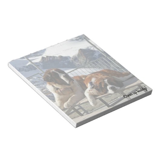 St-bernard pose - bloc-notes (Incliné)