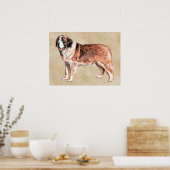 st bernard poster (Keuken)