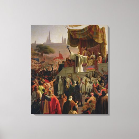 St. Bernard Preaching the Second Crusade Canvas Afdruk (Voorkant)