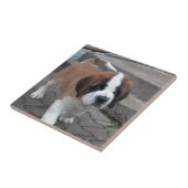 st bernard pup tegeltje (Zijkant)