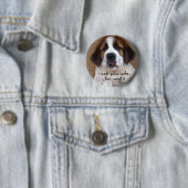 St Bernard Puppy Cookie Ronde Button 5,7 Cm (In situ)