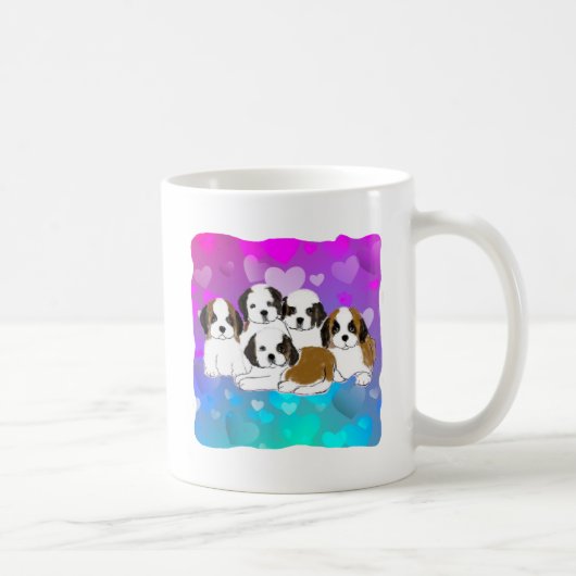 St Bernard Puppy Mok - Puppy Love Series (Rechts)
