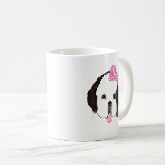 St Bernard Puppy Mok - Slobbers Puppy Love Series (Voorkant rechts)