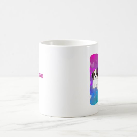 St Bernard Puppy Mug - Série d'amour de chiot (Centre)