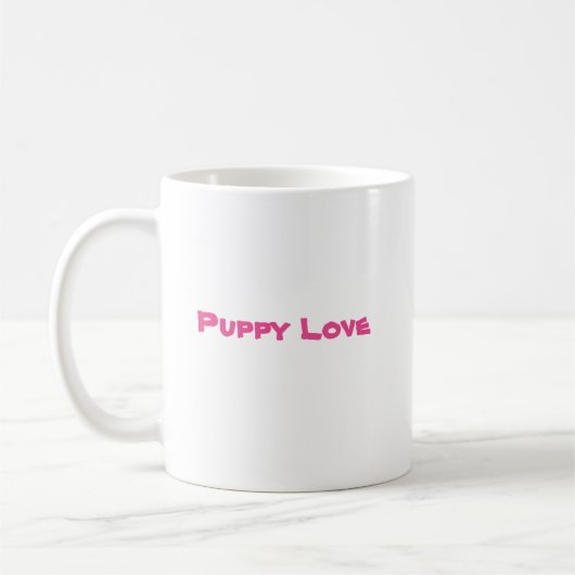 St Bernard Puppy Mug - Slobbers Puppy Log Series (Gauche)
