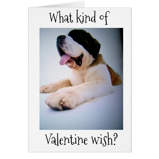ST. BERNARD SENDS "HUGE" VALENTIJN WISHES (Voorkant)