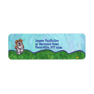 St. Bernard Stationery Etiket
