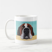 St Bernard - tasse de café drôle (Gauche)