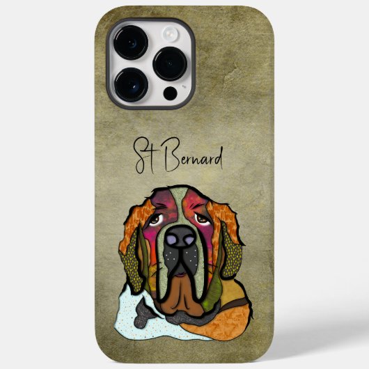 St Bernard Ugly Face Coque-Mate coque iphone (Verso)