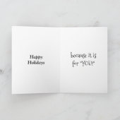 ST. BERNARD ZENDT "GROTE" WISSEN IN CHRISTMAS VOOR FEESTDAGEN KAART (Binnen)