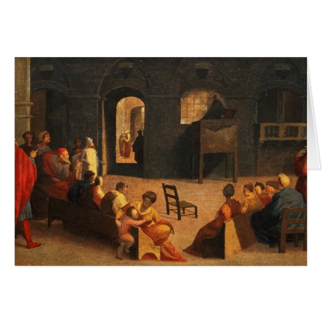 St Bernardino de la prédication de Sienne (Devant horizontal)