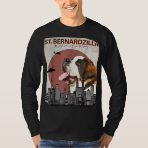 St. Bernardzilla Funny Saint Bernard Hondenliefheb T-shirt