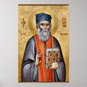 St. Bessarion de Agathonite Orthodoxe Icoonprent Poster