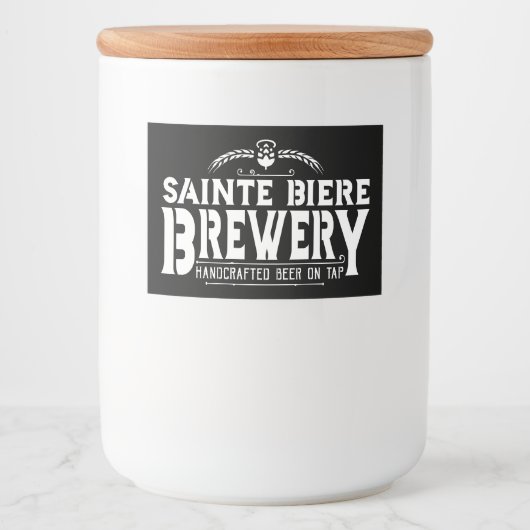 St Biere Brewery Brew Pub Logo Voedselcontainer Etiket (Voorkant)