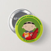 St. Bonaventure Ronde Button 5,7 Cm (Voorkant /achterkant)