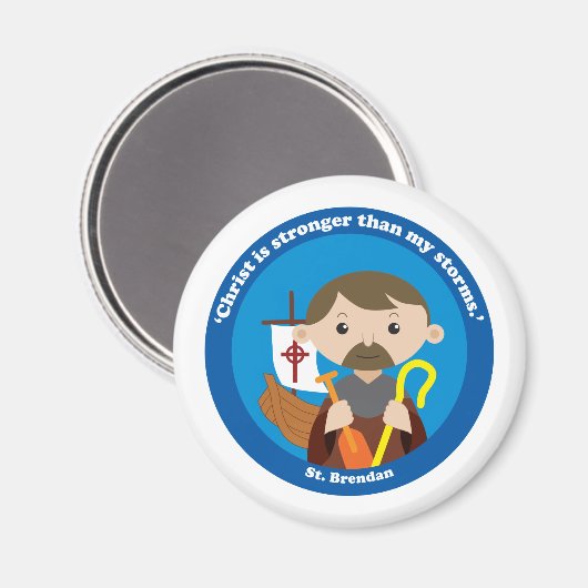 St. Brendan Magneet (Voorkant / Achterkant)