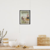 St. Brendan op zijn schip Poster (Keuken)