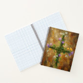 St Brigid Cross Green Rushes Crocus Imbolc Art Notitieboek (Binnen)