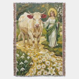 St. Brigid & De Witte Koe (Imbolc) Deken