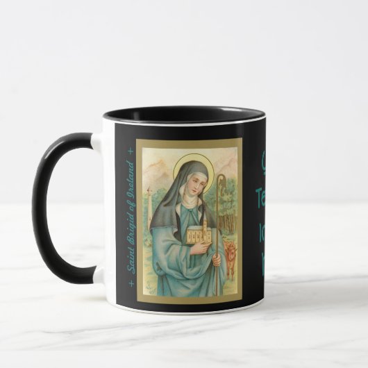 St. Brigid d'Irlande (M 014) Mug de café 2b (Gauche)