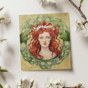 St. Brigid Imbolc Krans Paganische Wenskaart Kaart