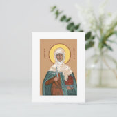 St. Brigid met Heilige Vuur en Kruis Briefkaart (Staand voorkant)