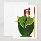 St. Brigid of Ireland Invitations Kaart (Voorkant / Achterkant)