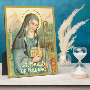 St. Brigid of Ireland (M 014) 8"x10" Fotoplaat