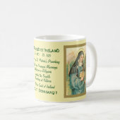 St. Brigid of Ireland (M 014) Coffee Mok 2a (Voorkant rechts)