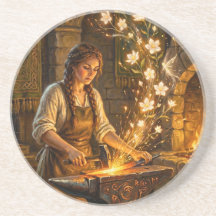 St Brigid Smederij Elfen Bloemen Fantasie Kunst