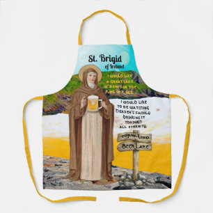 St. Brigid van Ierland en haar biermeer Schort