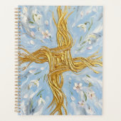 St Brigid's Cross Snowdrops Golden Imbolc Art (Devant)