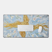 St Brigid's Cross Snowdrops Golden Imbolc Art (Clavier et souris)