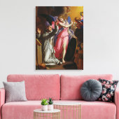 St. Bruno te Prayer, 1671 Canvas Afdruk (Insitu (Woonkamer))