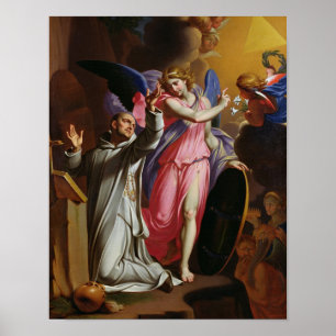 St. Bruno te Prayer, 1671 Poster