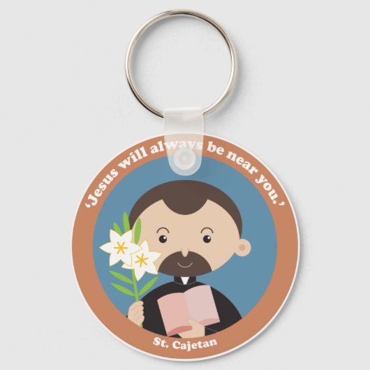 St Cajetan Sleutelhanger (Voorkant)