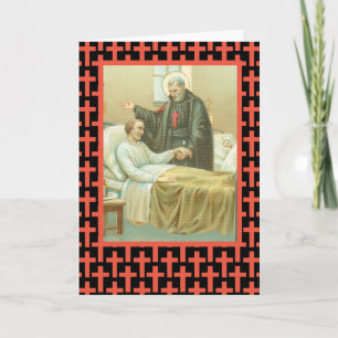St. Camillus Comforting an Ongeldige (M 021) Blank Kaart