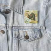 St. Camillus Comforting an Ongeldige (M 021) Vierkante Button 5,1 Cm (In situ)