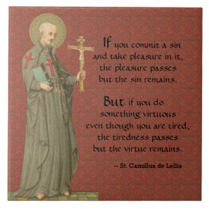 St. Camillus de Lellis (SAU 37; met aanhaling) Tegeltje