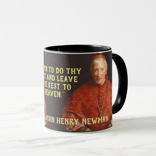 St. Cardinaal John Henry Newman Canonization Quote Mok (Voorkant rechts)